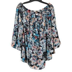 Floral Boat Neck Boutique+ Blouse